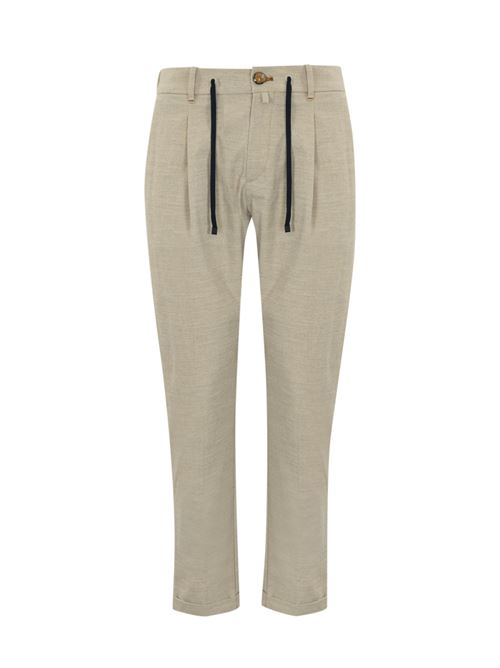 Pantalone Udine in cotone beige HAND PICKED | UDINE 03208400